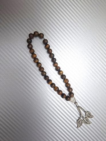 gumus tesbeh: Məhsul: Mərcan təsbeh - Material: Mərcan (qırmızı) - Rəng: Parlaq — 2