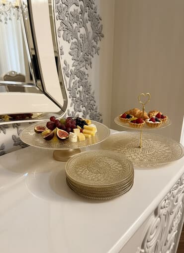 kremli tort sekilleri: Tort və şiriniyyat qabı, rəng - Bej — 1