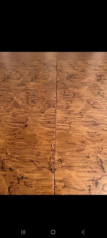 Qonaq otağı üçün, İşlənmiş, Açılan, Dördbucaq masa, 4 stul — 4