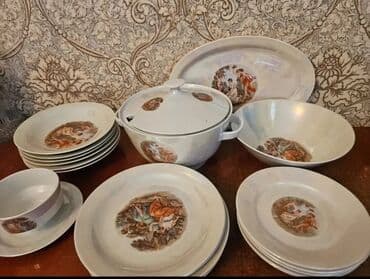 semra qab. qacaq instagram: Nahar dəsti, rəng - Ağ, Farfor, Madonna, 25 nəfərlik, Almaniya — 2