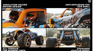 uşaq oyuncaq: Wltoys RC car 104009 1/10 nisbet olcusunde . 7.4 V 1500 mAh Li-Ion — 9