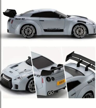 rc car: NISSAN GTR modelidi 4wd Təkrar doldurulan batareya 2.4ghz bağlantı — 2