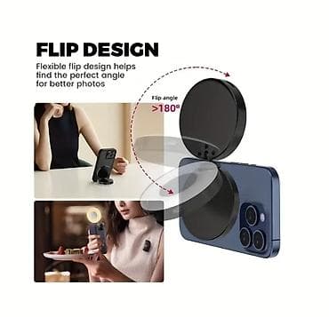 video registrator 360: Maqlıqlı maqnitli selfi işığı – telefon və noutbuk üçün portativ LED — 2