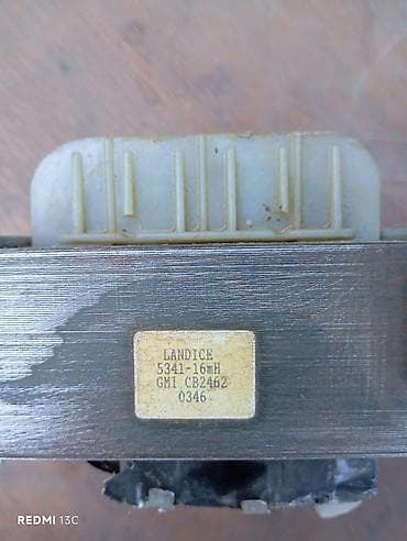 transformatorlar: Landice 5341 – 16 mH induktor/reaktor Texniki məlumat: - Model — 3