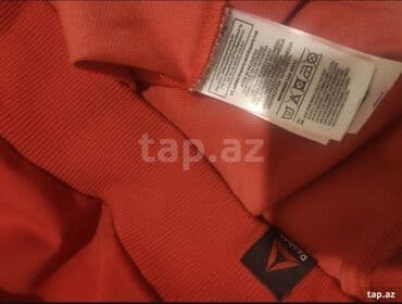 зеленые мужские спортивные костюмы: Мужская толстовка, Reebok, M, цвет - Красный — 3