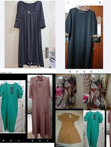 baggy şalvar: Qadın geyim dəsti - Bershka markalı geniş kəsimli cins şalvar - — 3