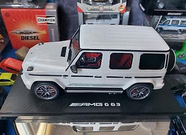Коллекционная модель Mercedes-Benz G63 W463 white 2019 GT Spirit lalafo.az -da Коллекционная модель Mercedes-Benz G63 W463 white 2019 GT Spirit