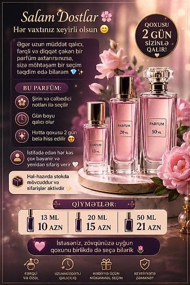 Şirin və cəlbedici notları ilə seçilən, fərqli və diqqətçəkən parfum