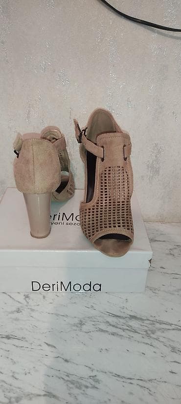 ayaqqabı mağazaları: DeriModa qadın açıq burunlu sandalet.DeriModa mağazasının özündən 70 — 2