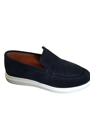 kisi lofer: Məhsul: Kişi loaferri - Rəng: tünd göy (navy) - Üst material: yumşaq — 1