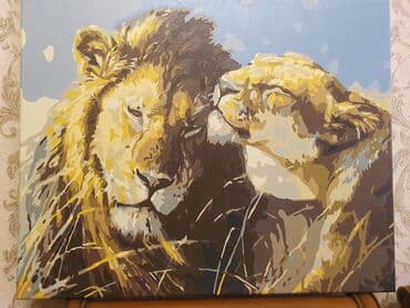 подарок женщине: Əl isı, kətan uzərində akril boya ilə cəkılib, ручная работален — 8