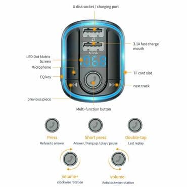 блютуз для автомагнитолы: Modulyator T829S led təzə! Karobkada! Qi̇ymət sondur!! Topdan və — 8