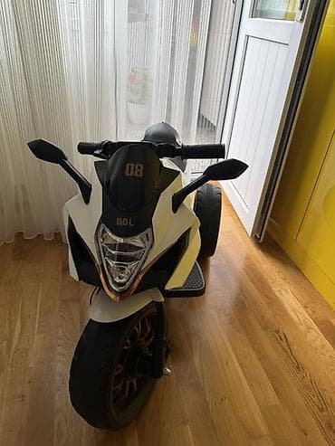 deri plas: Uşaq üçün elektrikli üçtəkərli motosiklet - Model: Sport Super Moto — 3