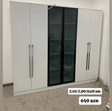 qapi: Yeni, Açılan, 6 qapı Düz dolab, Qarderob, paltar dolabı, Azərbaycan — 1