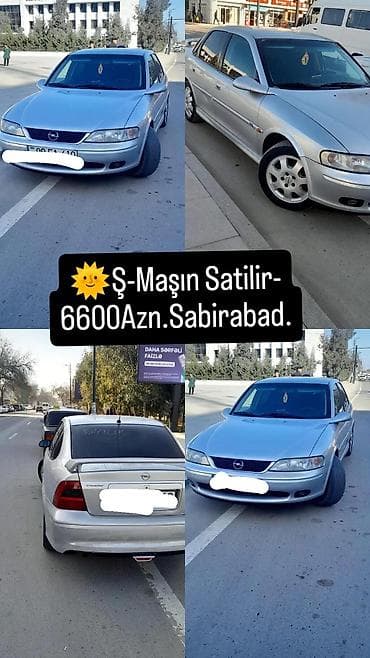 Opel Vectra B, gümüşü rəng, sedan kuzov. Texniki xüsusiyyətlər: -