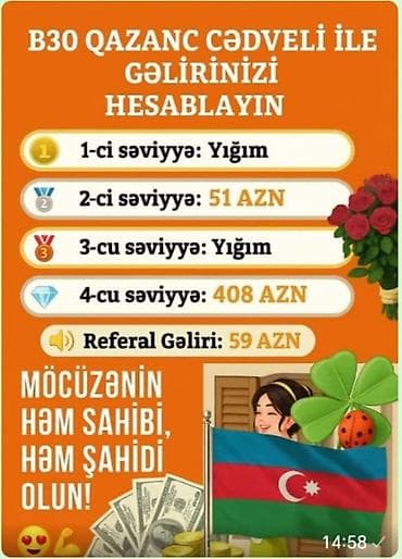 Maneki Neko – B30 proqramı ilə qazanc platforması Xüsusiyyətlər: -