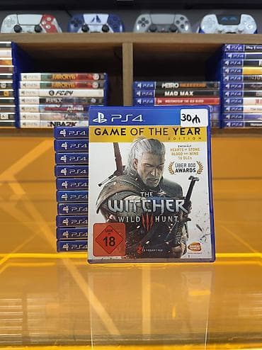Elektronika: Witcher 3-PS4 diski Oyun diski tam işlək vəziyyətdədir, heç bir cızığı — 1