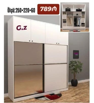 ayaqabl dolabl: Kupe, 2 qapılı Düz dolab, Qarderob, paltar dolabı — 1