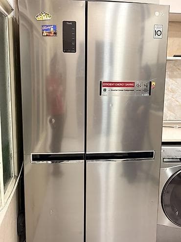 Б/у 2 двери LG Холодильник Продажа, цвет - Серебристый — 3
