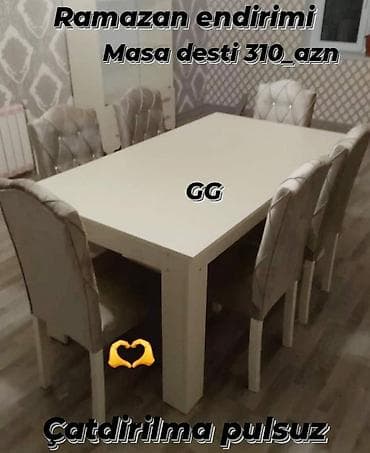 Masa və oturacaq dəstləri