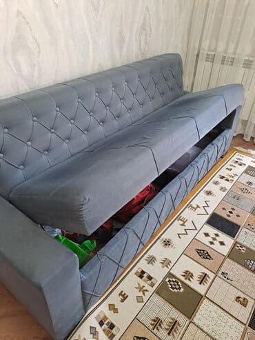 диван двуспальный бу: Диван, Б/у, Нераскладной, С подъемным механизмом, Ткань, Нет доставки — 3