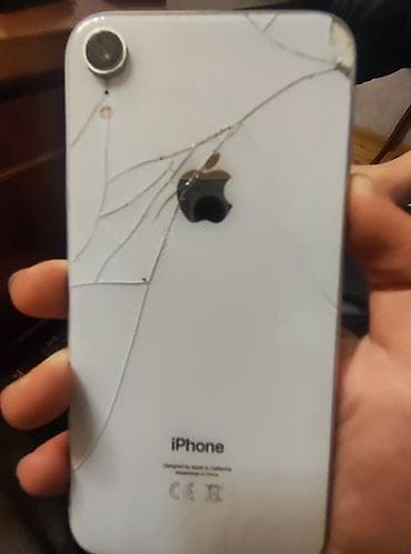 wp ios: IPhone Xr, 128 GB, Ağ, Qırıq — 4