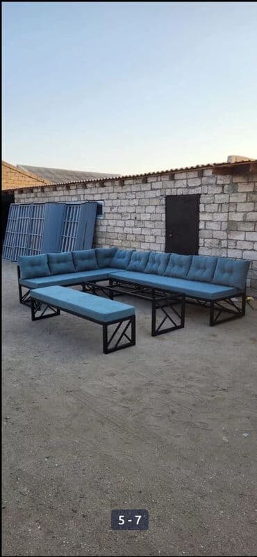 endirimde olan mebeller: Yeni, Kvadrat masa, 2 stul, Açılmayan, Skameykalar ilə, Taxta, Azərbaycan — 7