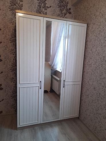 metbex stol stul islenmis: Yeni, 3 qapılı, Güzgülü, Ağ, Digər material, Açılan, Düz dolab — 1