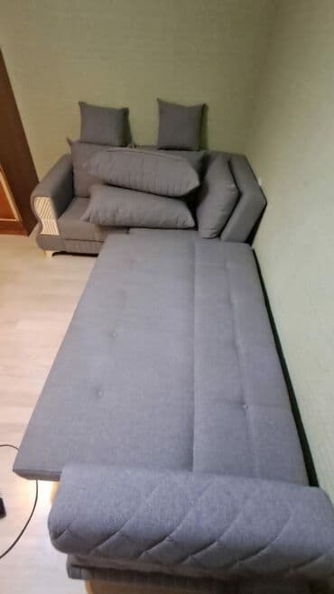 диван и два кресла: Угловой диван, Раскладной, С подъемным механизмом, Ткань, Нет доставки — 5