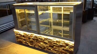 böyük soyuducu: Yüksək keyfiyyətdə şirniyyat vitrinlərinin istənilən ölçü və dizaynda — 23