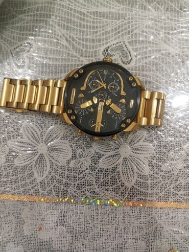 Qadın geyimləri: Qol saatı, Diesel, rəng - Qızılı — 2