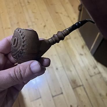 şexsi eşyalar: Əl işı tütün pulu (pipe) - Material: təbii ağacdan yonulma başlıq və — 3