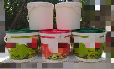 uşaqlar üçün dərin boşqablar: Plastik vedrələr. Qida üçün. Qalın və dözümlü materialdan olan — 3