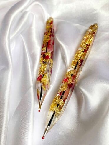 epoksit: Epoksid qatqılı bəzəkli qələm və aksesuarlar - Şəffaf epoksid — 3