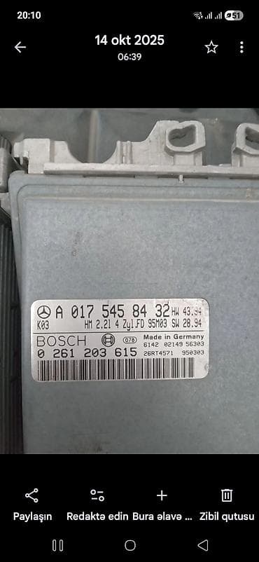 2115 ehtiyat hisseleri: Mercedes-Benz W202, 2.8 l, Benzin, 1995 il, Orijinal, Almaniya, İşlənmiş — 2