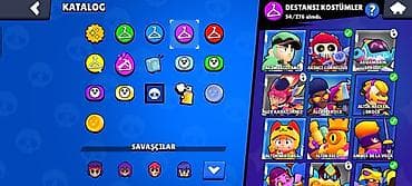 Brawl Stars oyun hesabı (88 karakter) - Kral kuboklar: 29 928 - — 5
