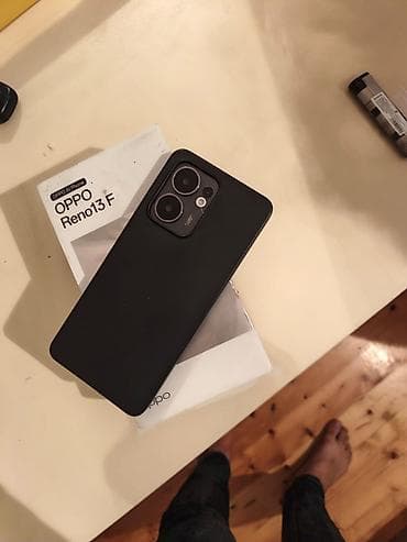 philips xenium 9@9d: Oppo Reno 13 F, rəng - Qara, Barmaq izi — 1