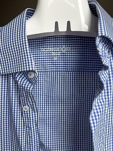 Рубашки: Мужская рубашка, M, цвет - Голубой — 2