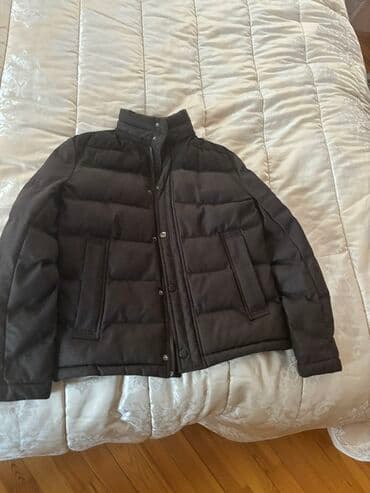 Qışlıq kişi şişme gödəkçəsi – qara rəng - Qalın, horizontal kanallı