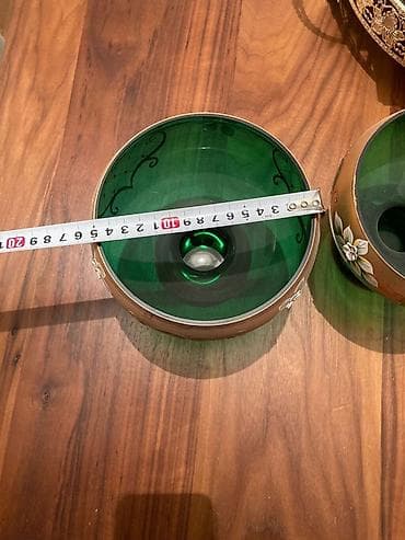 Bohemiya üslubunda dekorativ şirniyyat/gülqabı dəsti (2 ədəd) -