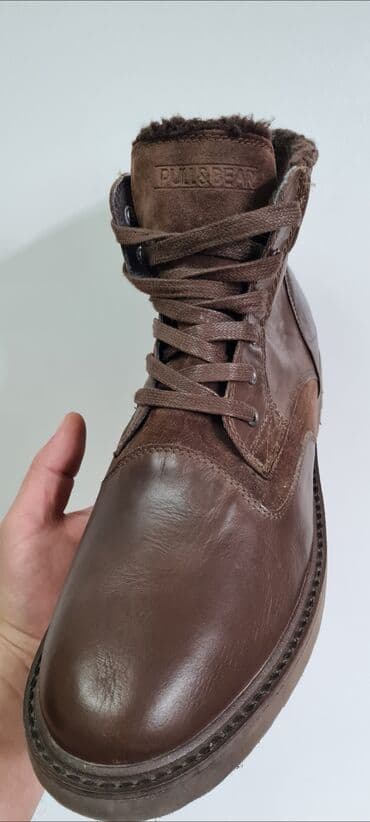 Botinkalar: Кожаные ботинки Испанского бренда pull&bear размер 45 Made in — 1