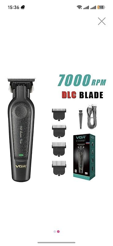 stellar blade: VGR V-995i Professional Hair Trimmer - 7000 RPM güclü motor – sürətli — 2
