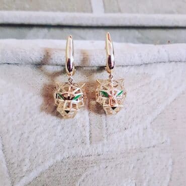 sirqalar qizil: Sırğa, Sarı qızıl, 585 Əyar, 261 g — 2