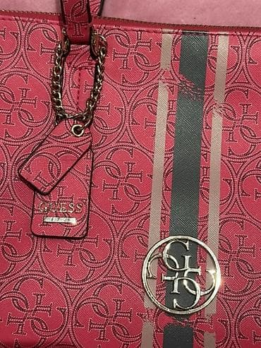 kişi cantaları: Çiyin çantası, Guess, İşlənmiş — 3