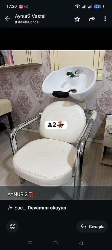 AYNUR 2 💃 ✨ Sac moykası satılır ✨ ✔️ Çanağı tam sağlamdır ✔️ Salon — 1
