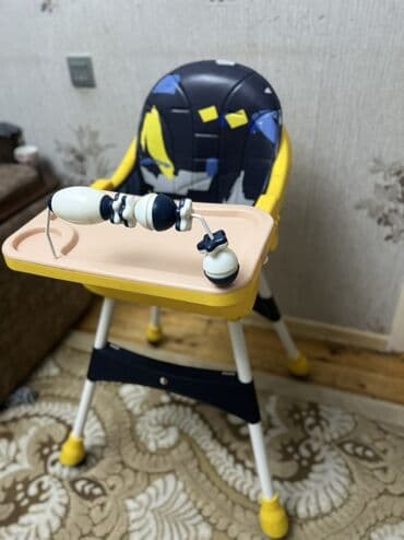 körpü mebel: Uşaq yemək stulu - Rahat və təhlükəsiz yüksək uşaq stulu – yemək və — 3