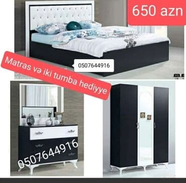 spa natural: İkinəfərlik çarpayı, Termo, Dolab, 2 tumba, Azərbaycan, Yeni — 1