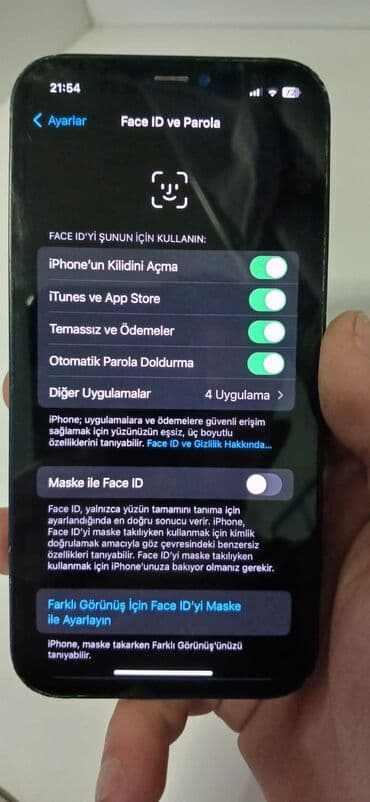 iphone x satilir: IPhone 12, 128 ГБ, Черный, Беспроводная зарядка, Face ID — 9