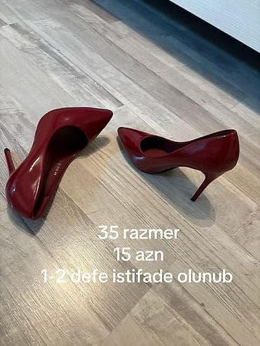 tufli: Qırmızı, parlaq lak örtüklü qadın tuflisi - Model: klassik sivri — 1