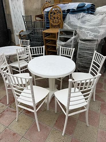 Дом и сад: Для гостиной, Нераскладной, Круглый стол, 6 стульев — 1